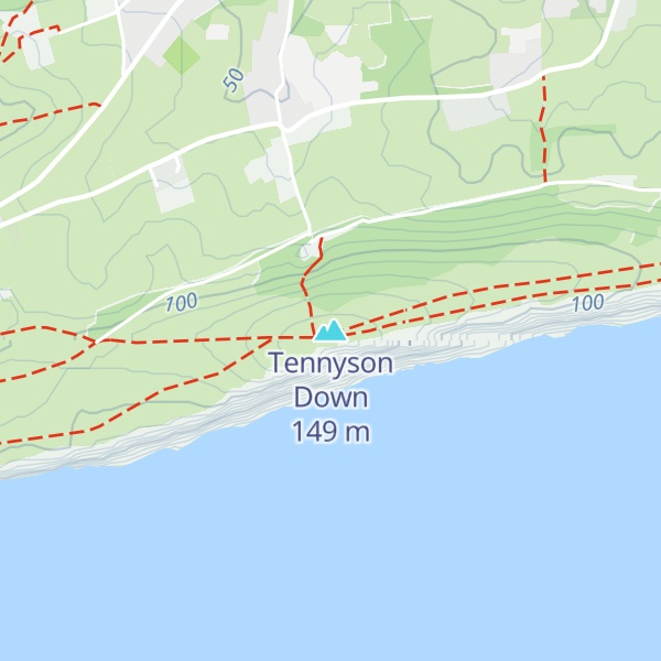 Map of Tennyson Down