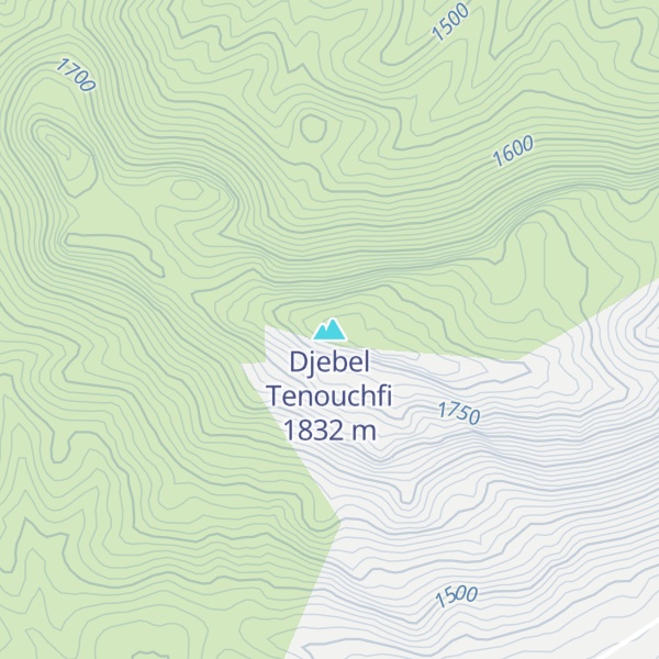 Map of Djebel Tenouchfi