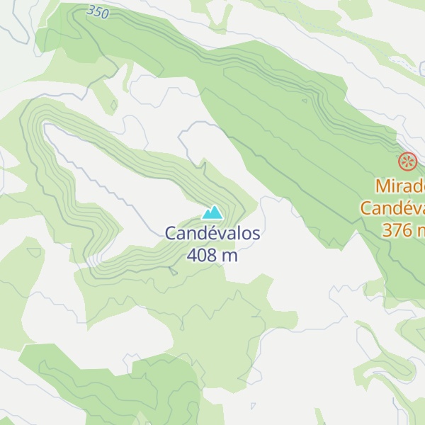 Map of Candévalos