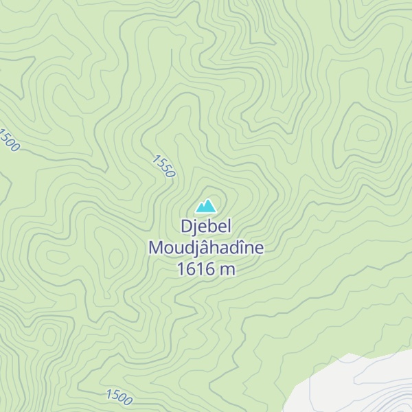 Map of Djebel Moudjâhadîne