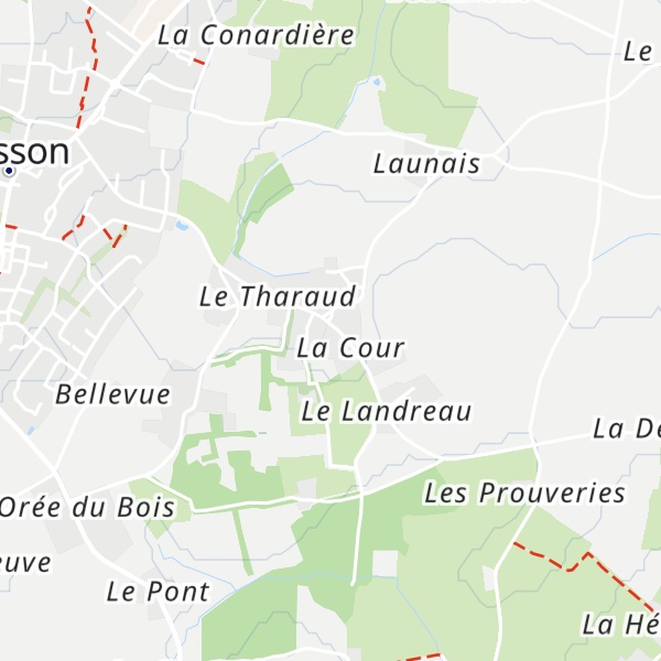 Map of Gîte de la Bretonnière