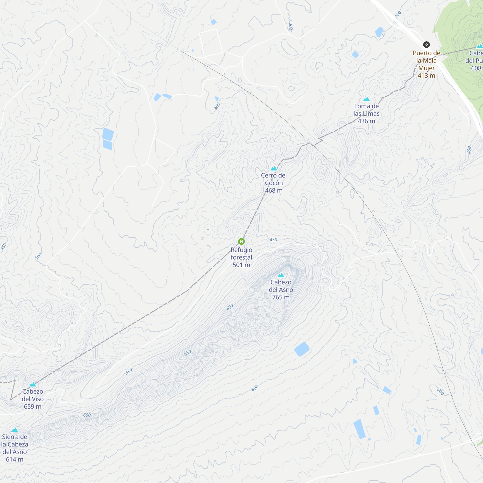 Refugio forestal map