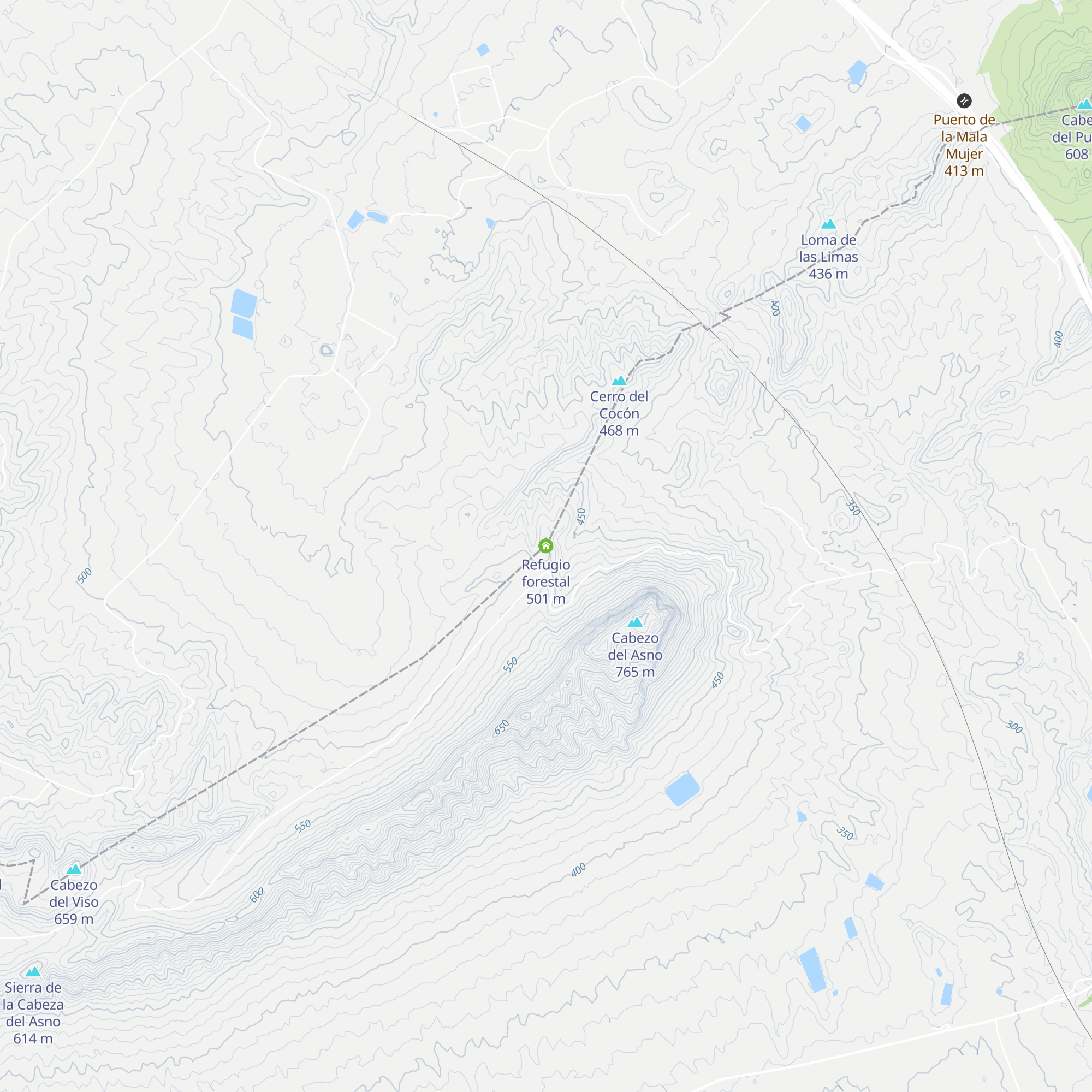 Refugio forestal map