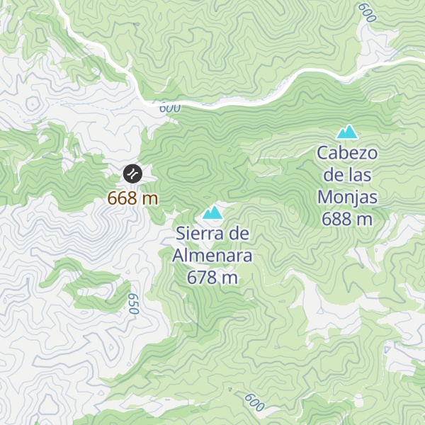 Map of Sierra de Almenara