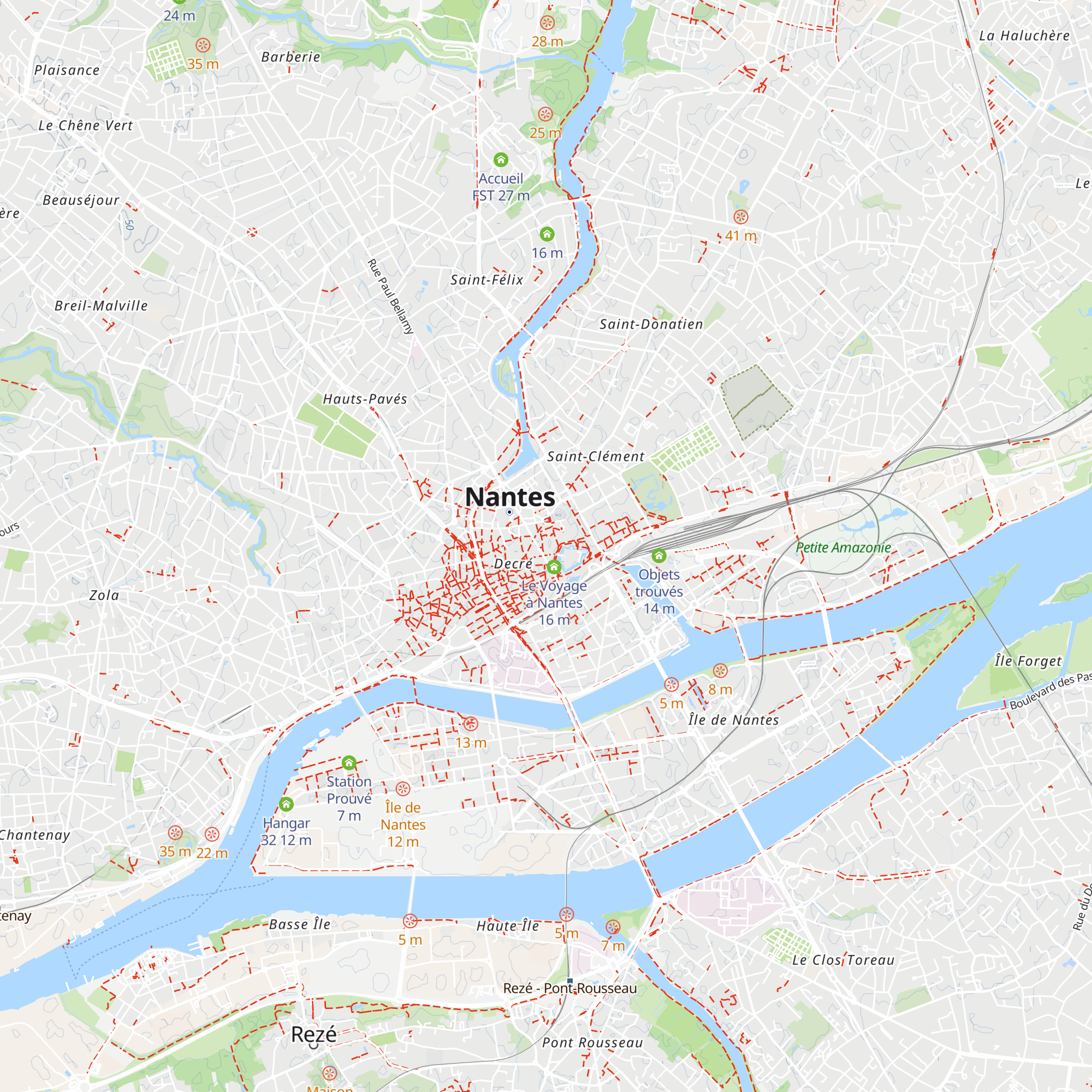 Gîtes des carmélites map