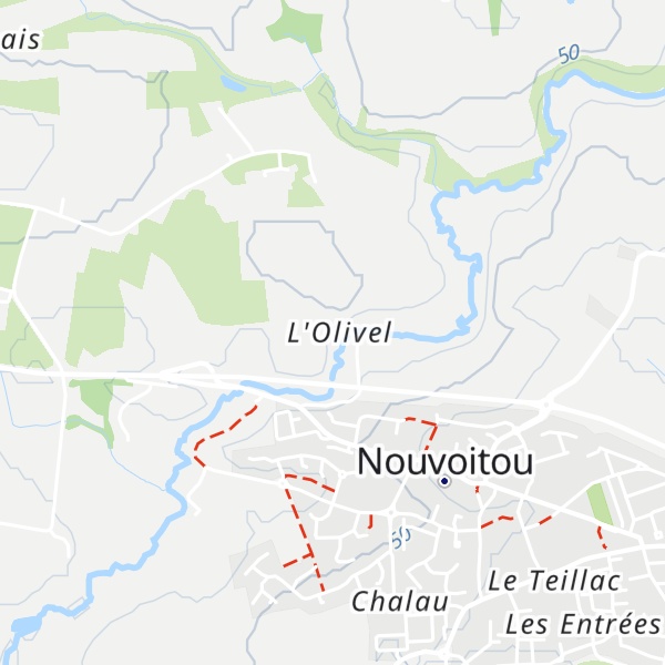 Map of Gîte Rural de l'Olivel