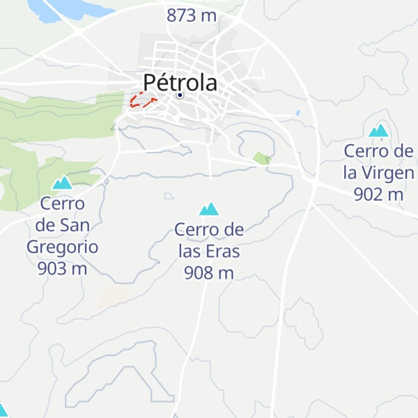 Map of Cerro de las Eras