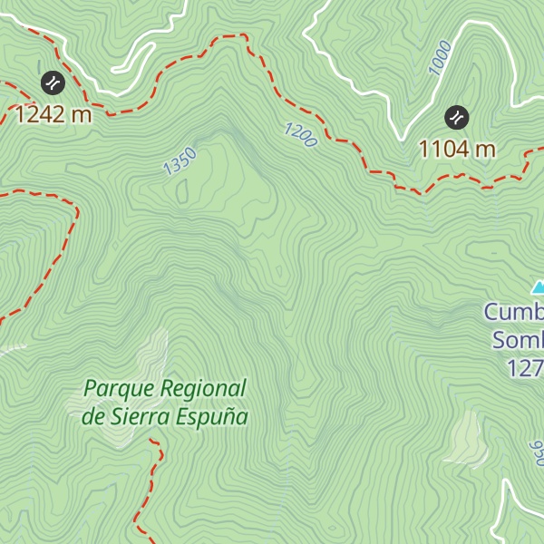 Map of Cerro de la Cuna