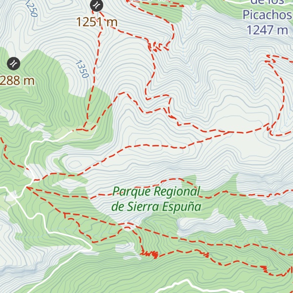 Map of Morra de las Moscas