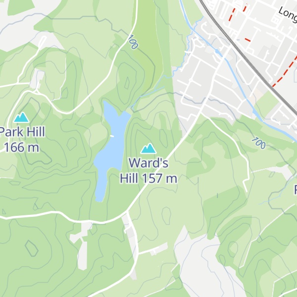 Map of Ward's Hill
