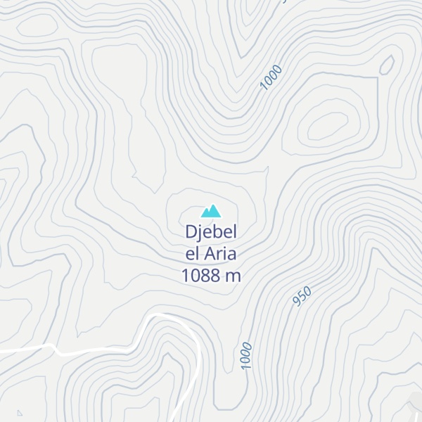 Map of Djebel el Aria