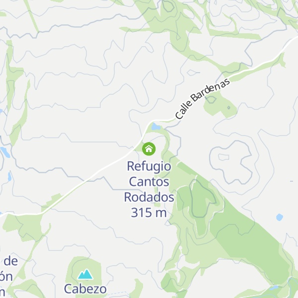 Map of Refugio Cantos Rodados