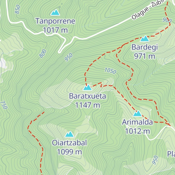 Map of Baratxueta