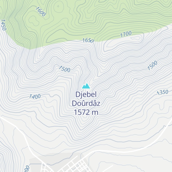 Map of Djebel Doûrdâz