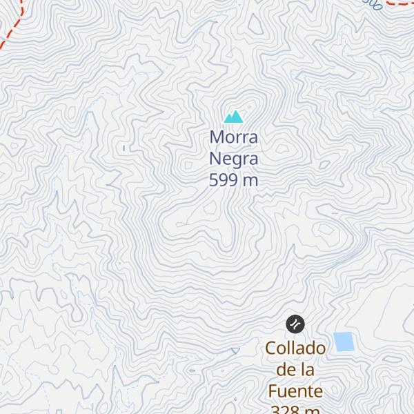 Map of Cerro de la Peña Rubia