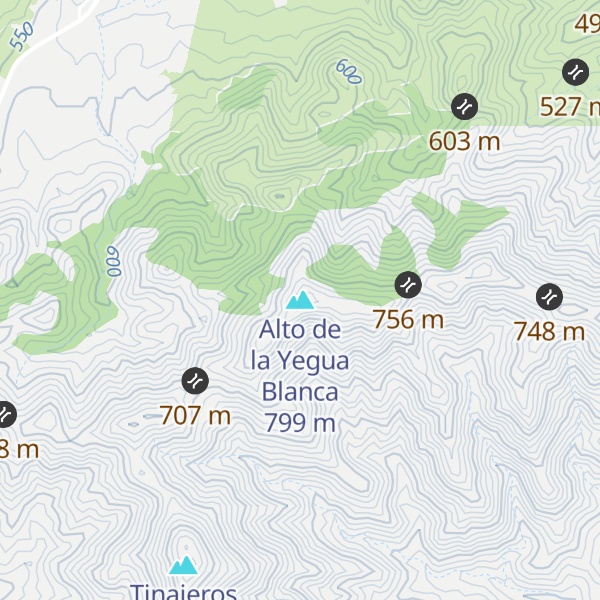 Map of Alto de la Yegua Blanca