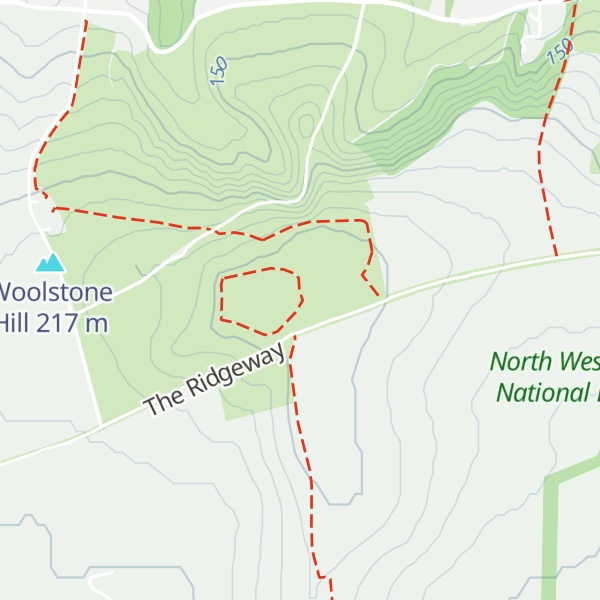 Map of White Horse Hill