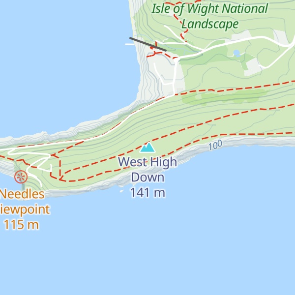 Map of West High Down