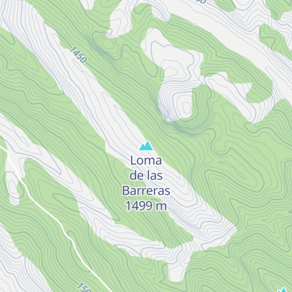 Map of Loma de las Barreras