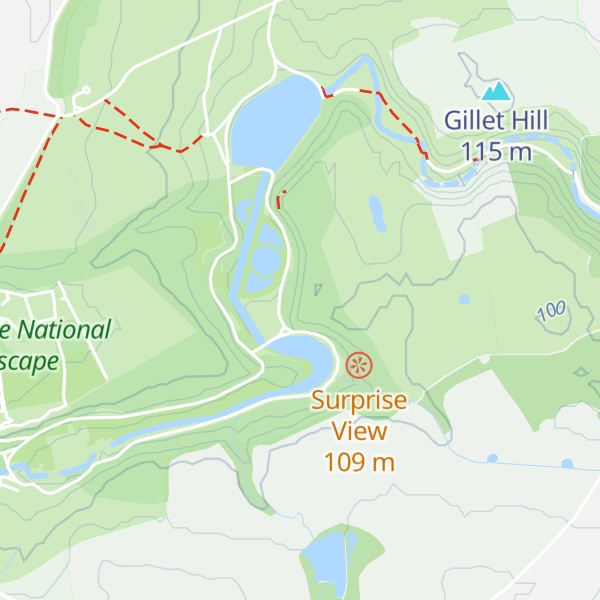 Map of Tent Hill
