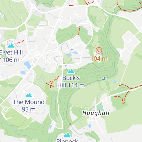 Map of Buck's Hill