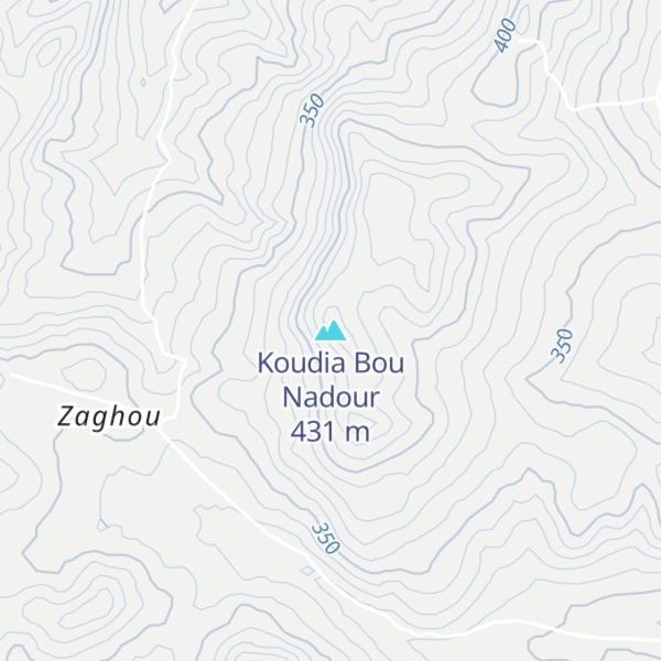 Map of Koudia Bou Nadour