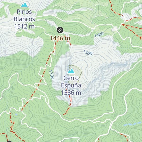 Map of Cerro Espuña