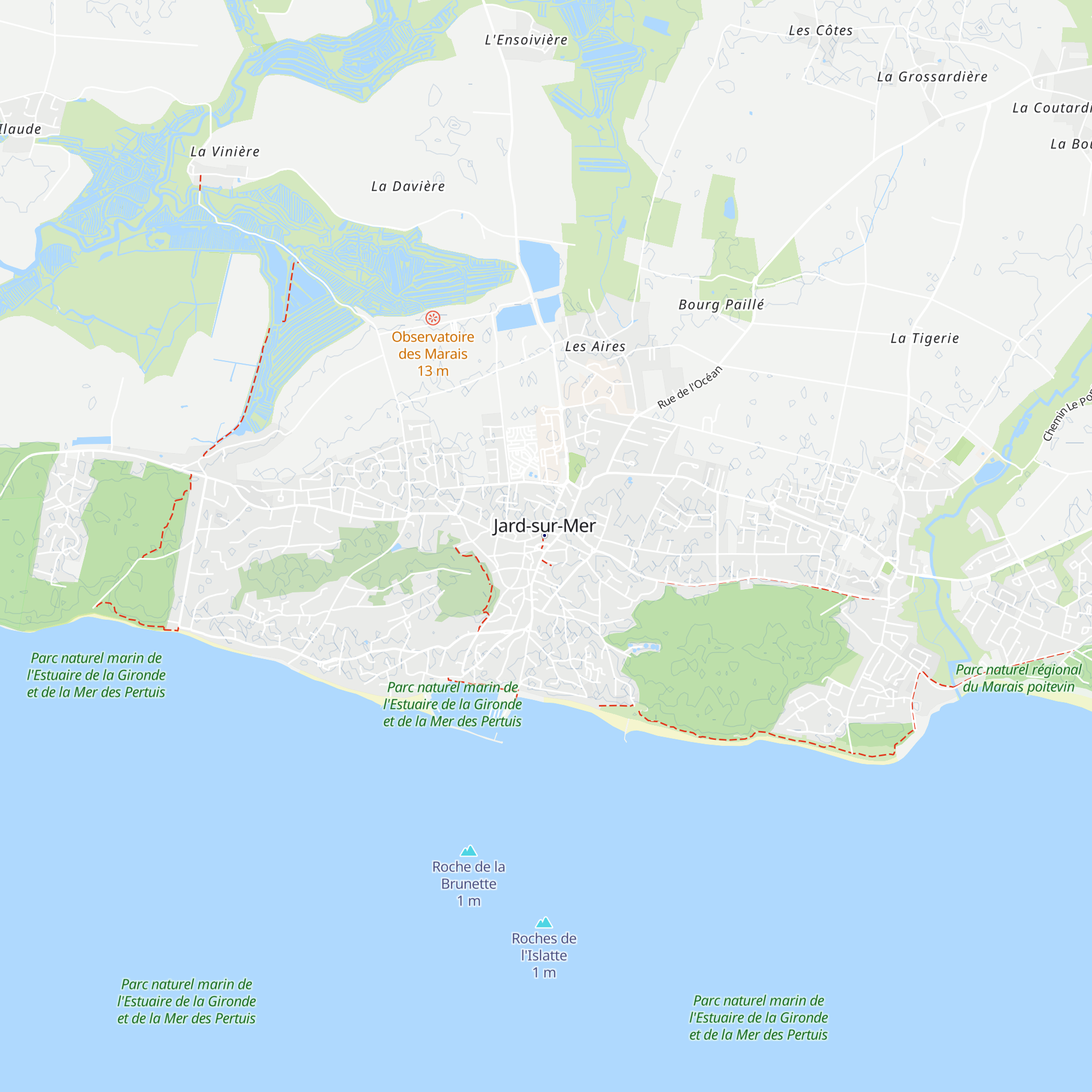 Office de tourisme de Jard-sur-Mer map