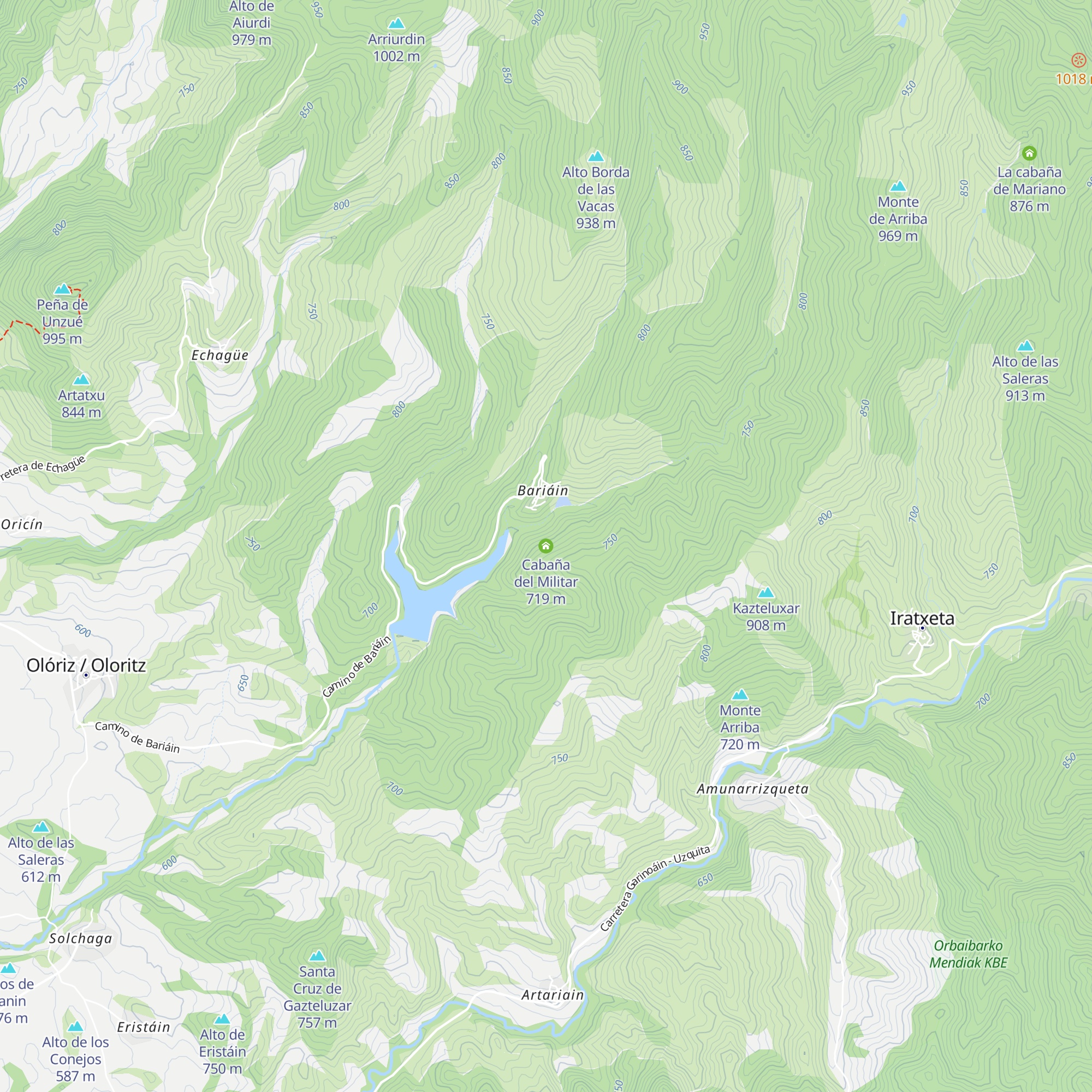 Cabaña del Militar map