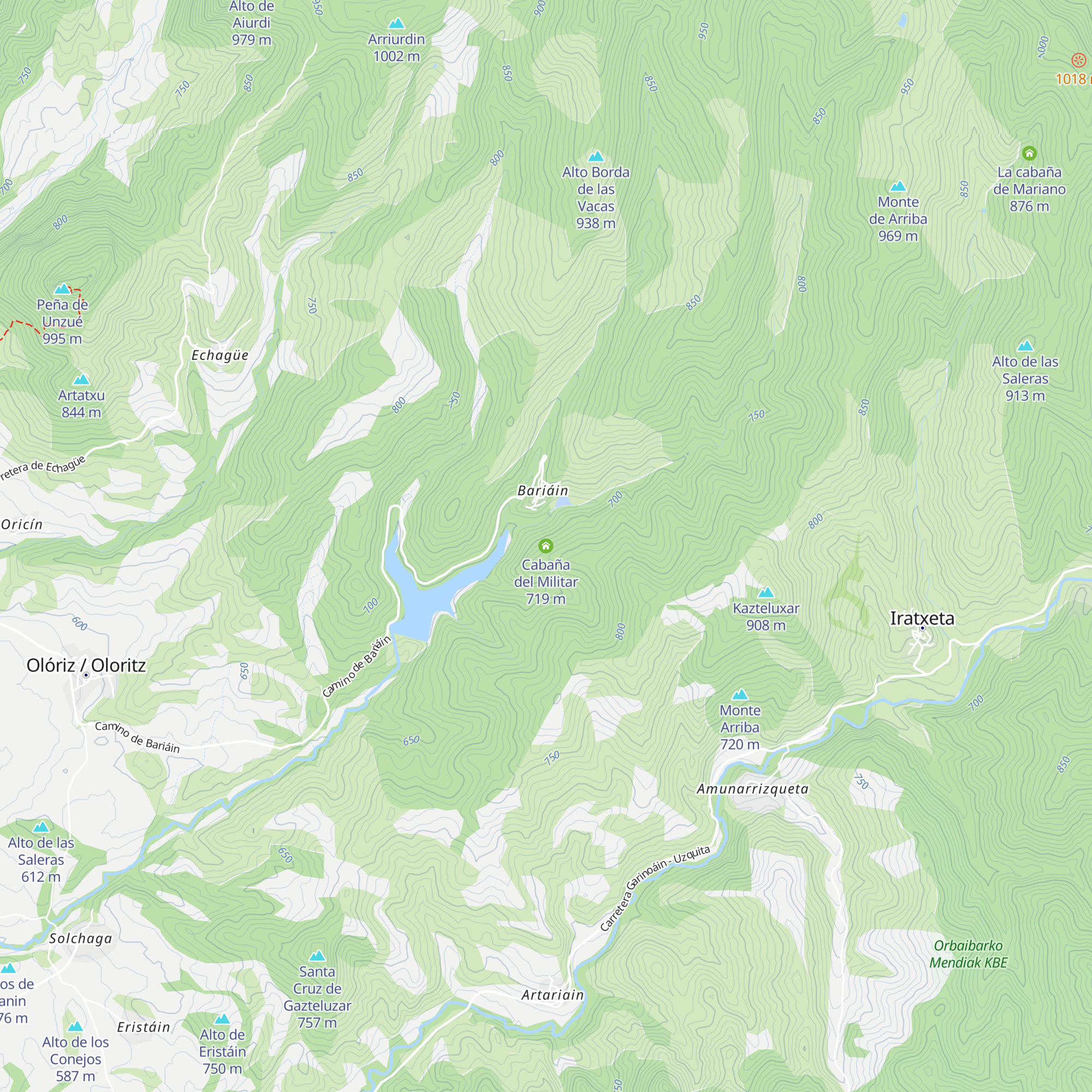 Cabaña del Militar map