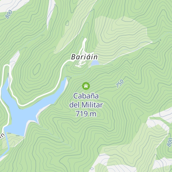 Map of Cabaña del Militar