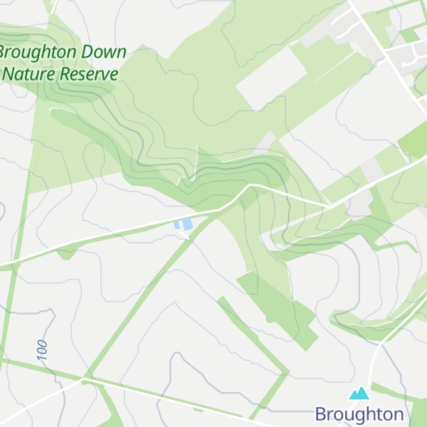 Map of Broughton Down
