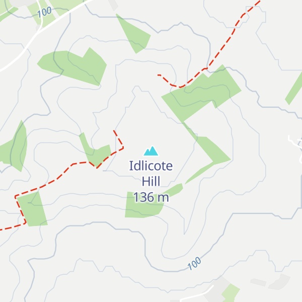 Map of Idlicote Hill