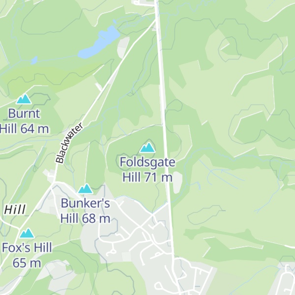 Map of Foldsgate Hill