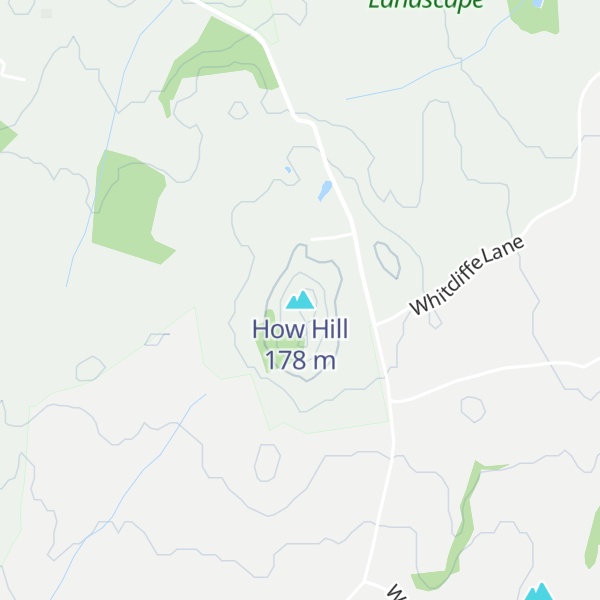 Map of How Hill