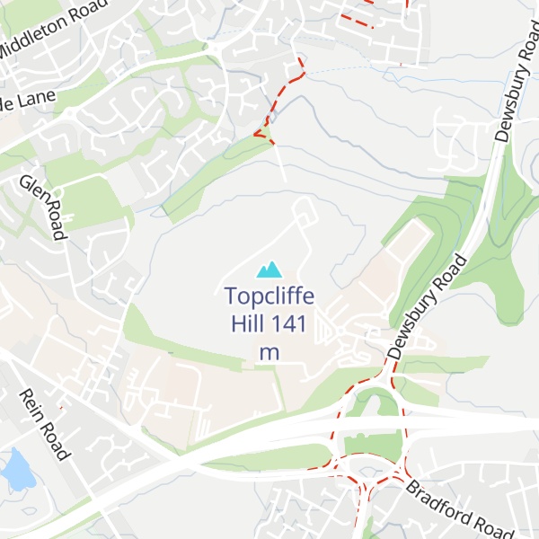 Map of Topcliffe Hill