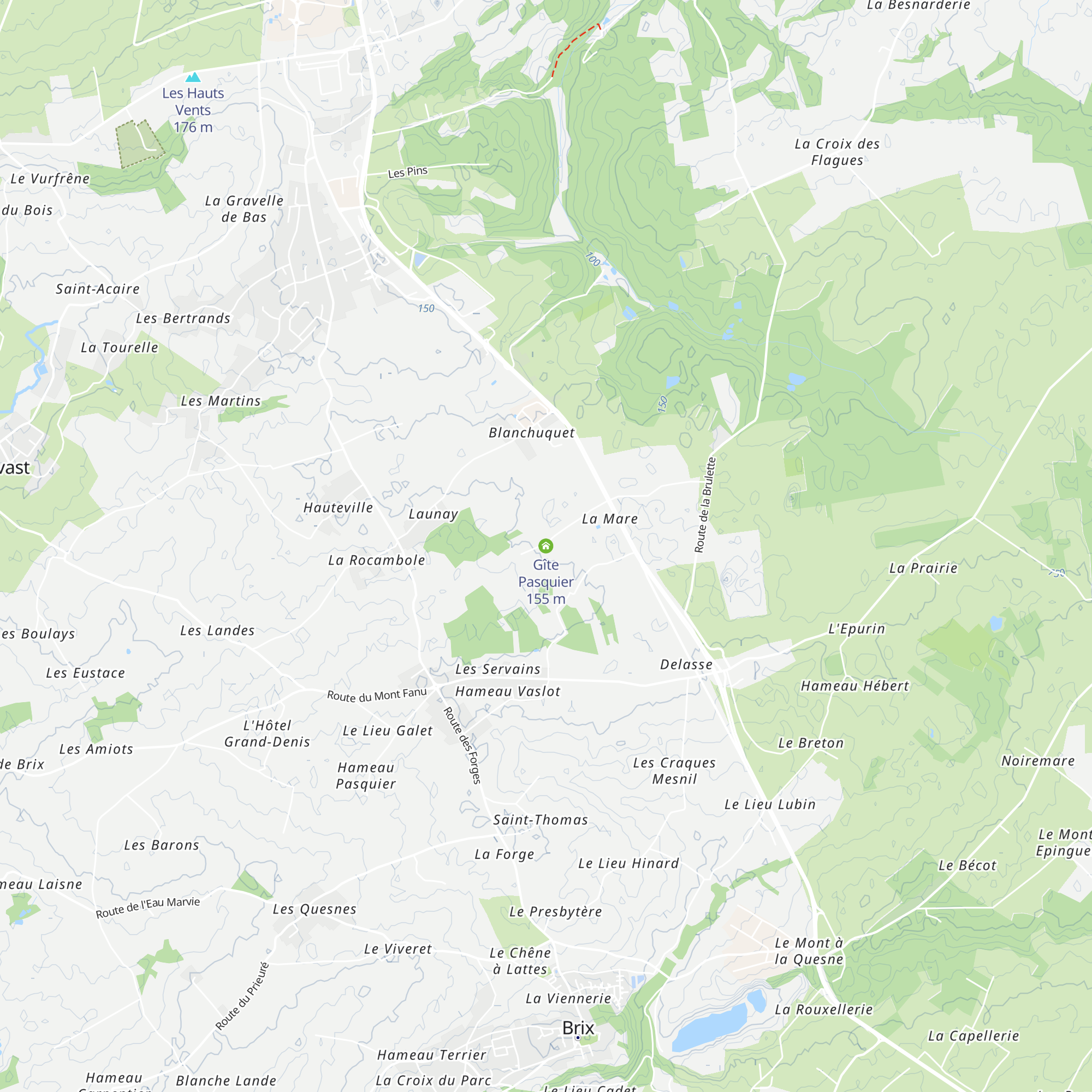 Gîte Pasquier map