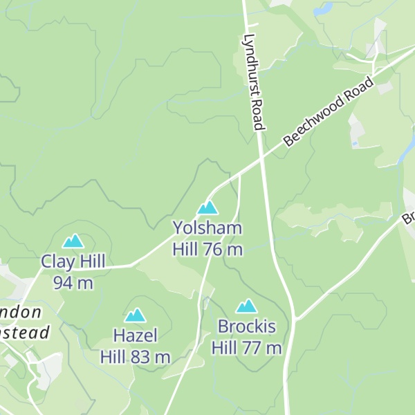 Map of Yolsham Hill