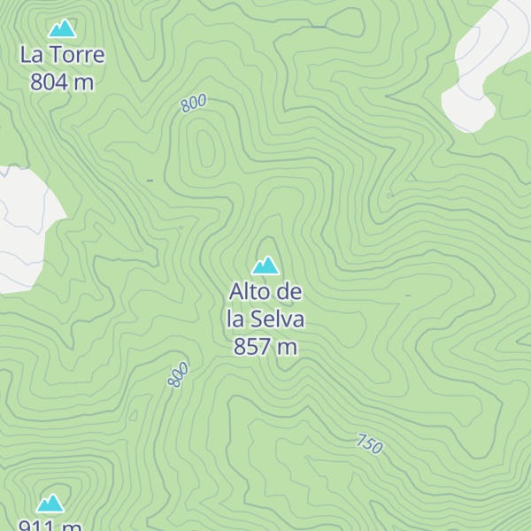 Map of Alto de la Selva