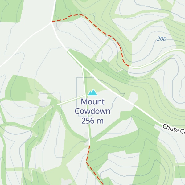 Map of Mount Cowdown