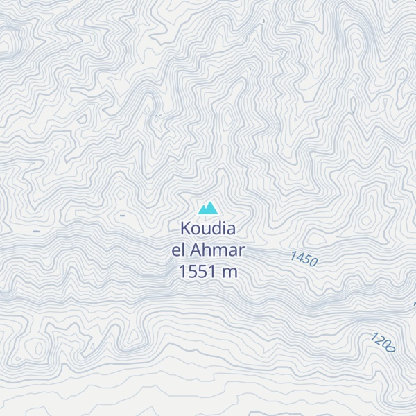 Map of Koudia el Ahmar