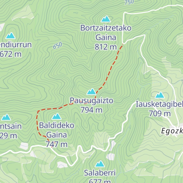Map of Pausugaizto