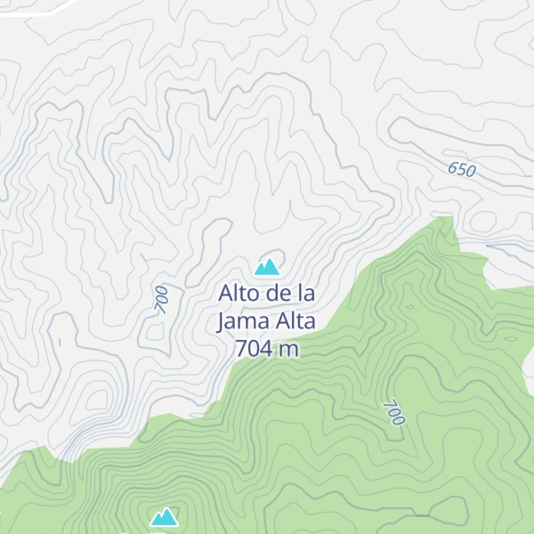 Map of Alto de la Jama Alta