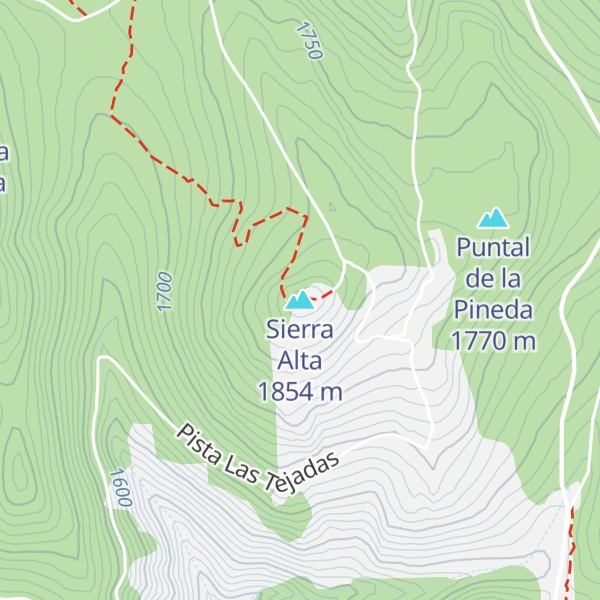 Map of Sierra Alta