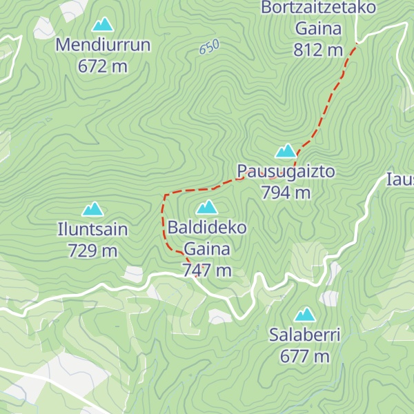 Map of Baldideko Gaina