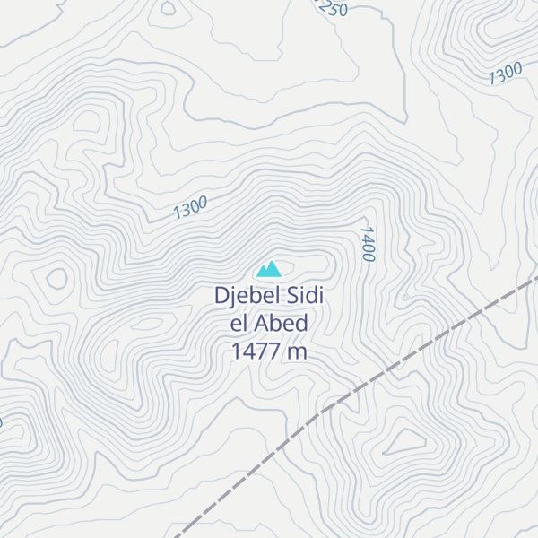 Map of Djebel Sidi el Abed
