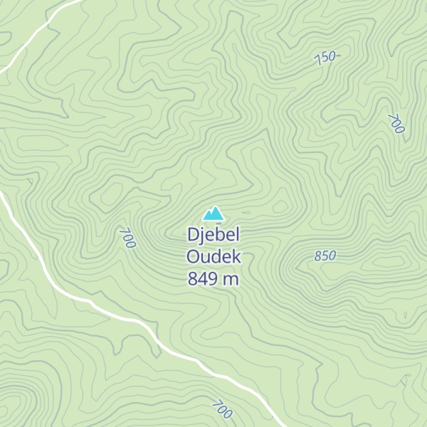Map of Djebel Oudek