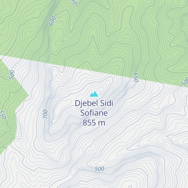 Map of Djebel Sidi Sofiane