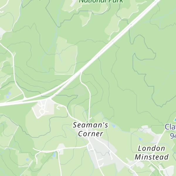 Map of Running Hill