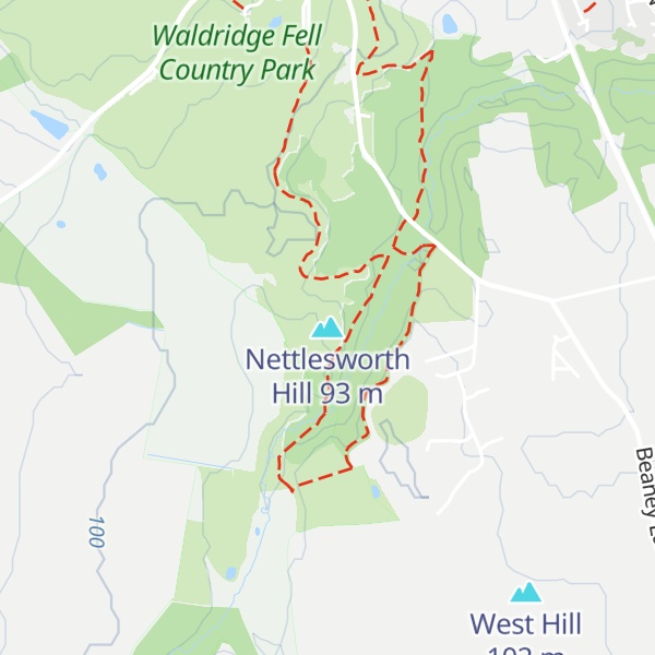 Map of Nettlesworth Hill